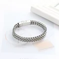 thumbnail image 3 of Men's Stainless Steel Chain Link Cuban Bracelet Memorial Cremation Jewelry For Ashes Bracelets, 3 of 5