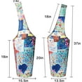 thumbnail image 4 of Fashion Printed Yoga Mat Bag with Large Side Pocket & Zipper Pocket Long Tote Yoga Bag Fit Most Size Mats - Holds More Yoga Accessories, 4 of 6
