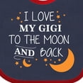 thumbnail image 4 of Inktastic I Love My Gigi to the Moon and Back Boys or Girls Baby Bib, 4 of 4