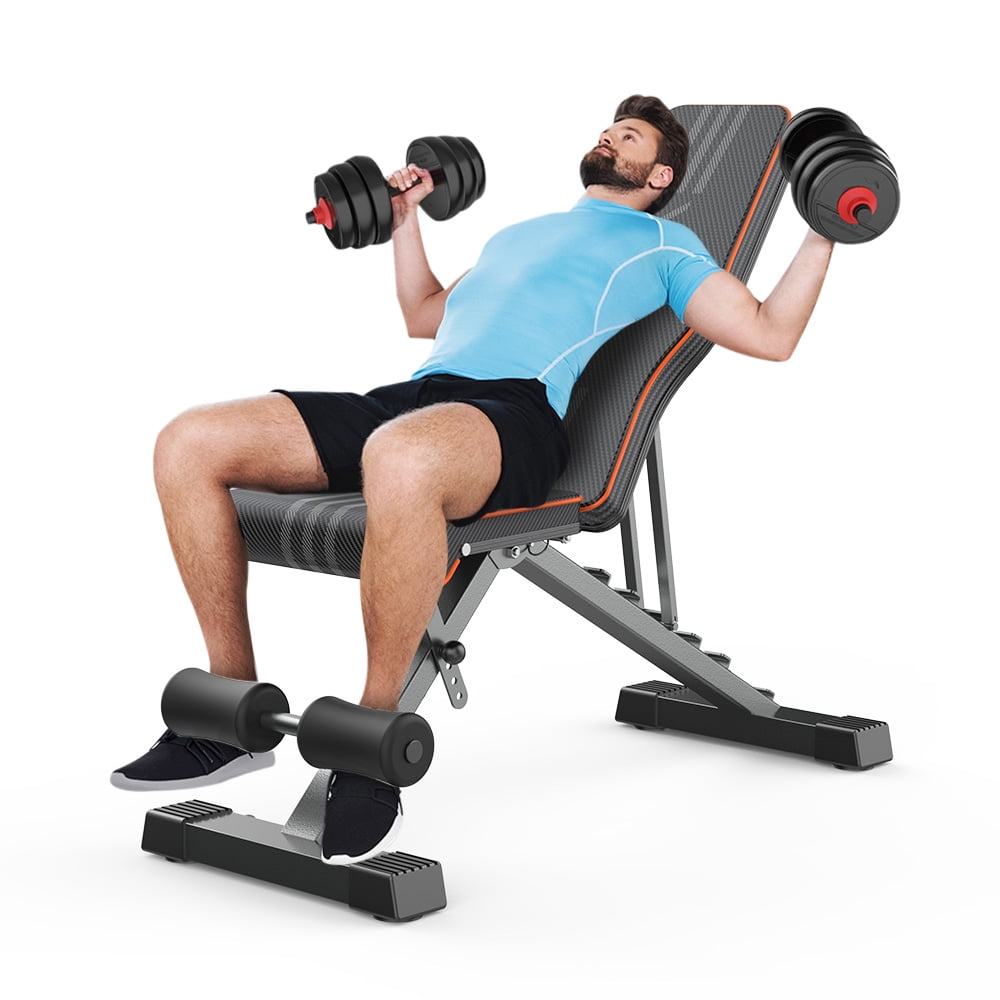 Details about   WEIGHT BENCH PRESS INCLINE DECLINE FOLDABLE ADJUSTABLE MULTIFUNCTION FITNESS GYM 
