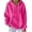 A01-Hot Pink-Sweatshirt, variant on Zxlsdmn Breast Cancer Ribbed Knit Hoodie for Women Breast Cancer Awareness Pink Ribbon Print Pullover Tops Loose Long Sleeve Drawstring Hooded Sweatshirt with Pocket L