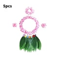 thumbnail image 3 of Juego de 5 unidades de hierbas Greeniant traje de baile de hojas tropicales rosa, 3 of 6