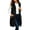 04-Black, variant on Womens Long Zip Up Hoodies Sleeveless Drawstring Hooded Sweatshirt Jackets Fall Winter Warm Waistcoat with Pockets