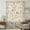 Yellow, variant on Yellow Grey Botanical Sheer Curtains 45 Inches Long, Spring Floral Watercolor Rustic Light Filering Curtains, Breathable Simi Curtain Privacy Drapes for Kitchen Bathroom Small Window Treatment