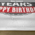 thumbnail image 6 of Ambesonne 50th Birthday Place Mats Set of 4, 50th Birthday Retro, Standard Size, Grey Red White, 6 of 6