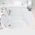 thumbnail image 4 of M Buder Alfombra de Baño Larga Antideslizante Tapete de PVC para Ducha Blanco 39 x 79 cm (15.4 x 31.1 in), 4 of 9