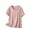 Pink, variant on yillto Womens Plus Size Cotton Shirts V Neck Short Sleeve Loose Soft Tshirts Summer Basic Tee Tops