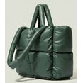 thumbnail image 5 of CoCopeaunt Chic Grid Puffer Down Quilted Tote Bag for Women Lady Trendy Large Shoulder Bag Top Handle Bag, 5 of 7