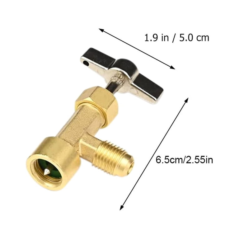 Boltigen R134A Can Tap – Self-Sealing & Puncture Style AC Freon Tank Adapter With Valve Core Remover