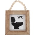 thumbnail image 5 of Restroom Wall Pendant Decor Bathroom Doorplate Sign Hanging Board for Mall, 5 of 5