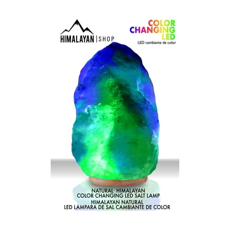 Himalayan Shop LED Color Changing Salt Lamp with USB Cord, White