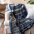 thumbnail image 2 of Husband Gifts, Gifts for Husband, Husband Gifts from Wife, Gifts for Him Husband Who Has Everything, Husband Birthday Gift Ideas, Anniversary Christmas Birthday Gifts for Husbands Blanket 60"X 80", 2 of 6