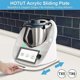 thumbnail image 4 of Acrylic Sliding Board Accessories, Easy-to-Move Mixer Mat for Kitchen Appliances White, 4 of 5