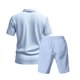 thumbnail image 5 of WILLBEST Traje de Verano para Hombre, de Carga Corta, Holgado, Informal, Transpirable, de Manga Corta, de Lino, 5 of 8