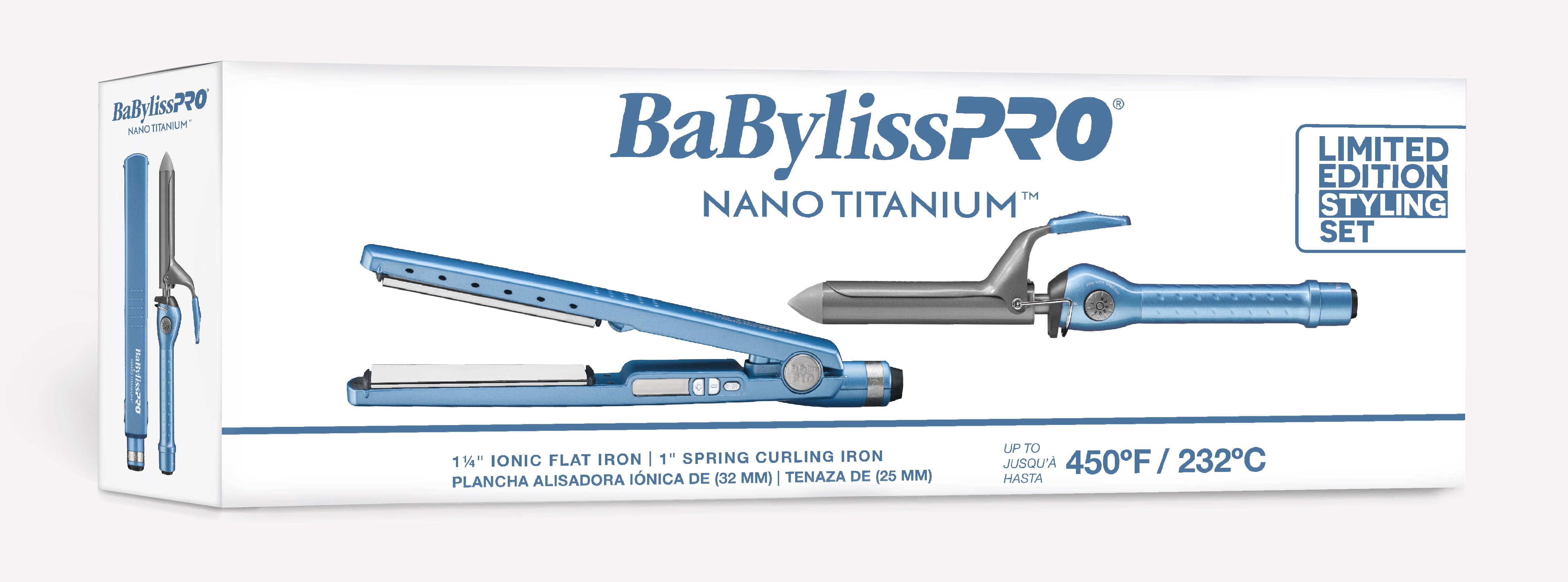 Lisseur Pro Nano Titane 1 1/4 450F 110V - Babyliss