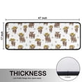 thumbnail image 5 of Kitchen Rugs Sets Of 2,Highland Cow Sunflower Daisy Pattern Anti Fatigue Kitchen Mat Rugs Non Slip Washable,Decorative Kitchen Floor Mats for Kitchen,Sink,Laundry,17"x47"+17"x47", 5 of 5
