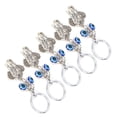 thumbnail image 4 of Noref 5Pcs Blue Eyes Keychain Elephant Turkish Style Alloy Colored Glaze Pendant For Ladies Bag Car Interior,Blue Eyes Keychain,Alloy Elephant Keychain, 4 of 8