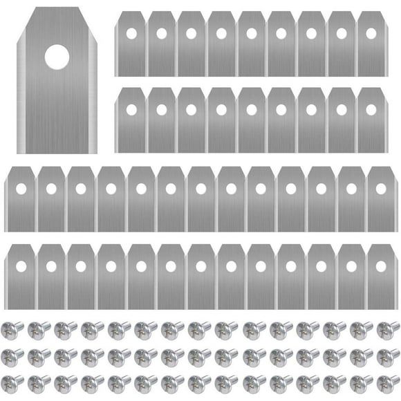 45 x Titanium Replacement Blades, Lawn Mower Blades for All Husqvarna Automower, Gardena, Yardforce Robotic Lawn Mowers, Heavy Duty (3g