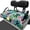 Tropical Bigfoot Pattern, variant on XYZCANDO Tropical Bigfoot Golf 2-Seat Golf Cart Seat Cover | Non-Slip Washable Terry Cloth with 4 Pockets | Universal Fit Gift for Golf Lovers