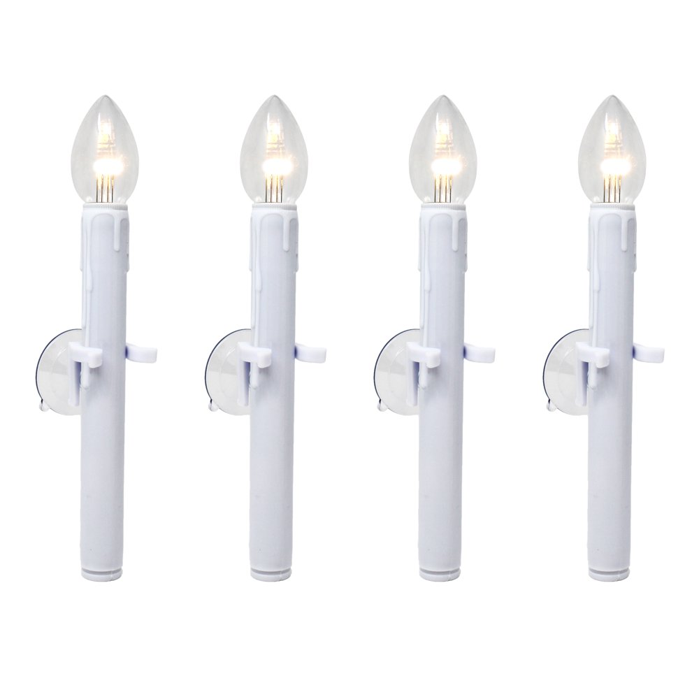 612 Vermont UltraBright LED Window Candles with Timer and Suction Cup