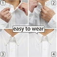 TRIANU Collar Extenders 6Pcs Neck Button Extender Elastic Extenders for