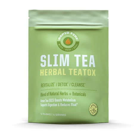 Rapid Fire SlimTea 14-Day Herbal Detox Tea, 14 (Best Rated Detox Tea)