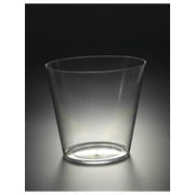 Acrylic Lucite Oval Trash Can 11 1/4 x 8 x 10 inches