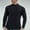 c01Black, variant on USNSM Men's Casual Long Sleeve Half Turtleneck Shirts Lightweight Sports Fitness T Shirt Solid Color Warm Slim Fit Tee Tops Green XXXL