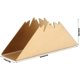 thumbnail image 2 of Toallero triangular, estante vertical de acero inoxidable, coloque la toalla de papel en el estante de almacenamiento (dorado), 2 of 5