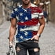 thumbnail image 1 of Tops para hombre, blusas y camisas de manga corta con cuello redondo para hombre, camiseta con cuello redondo y estampado para hombre, blusa informal de poliéster de manga corta a la moda para hombre., 1 of 5