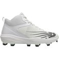 thumbnail image 2 of New Balance Men's Fuel Cell 4040V6 Mid Molded Baseball Cleats White/Black D 9.5, 2 of 6