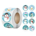thumbnail image 3 of Lssam Winter Stickers for Kids, 1Inch Christmas & Snowman Decals, 500Pc Cute Penguin Seal Animal Stickers Roll - Teacher Rewards, Holiday Party Decor, 3 of 9