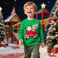 thumbnail image 3 of Kids Christmas Sweatshirt Boys Girls Christmas Car Shirt Xmas Cotton Long Sleeve Tops for 9T, 3 of 7