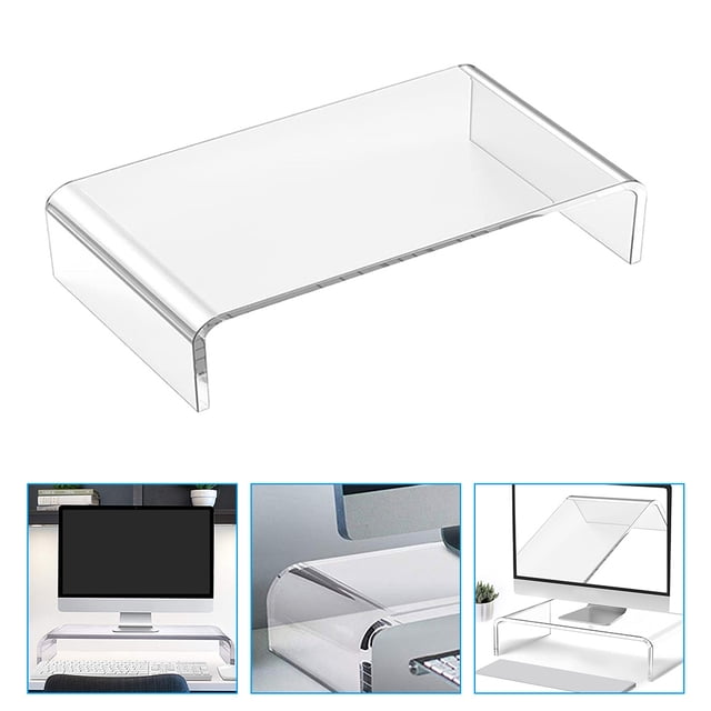 IFANLANDOR Laptop Heightening Base Office Computer Stand Acrylic Transparent 1Pcs Office Workers Daily Work Back to School