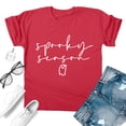 thumbnail image 2 of NMMUED T-Shirts d'Halloween pour Femmes T-Shirts pour Femmes Coupe Ample T-Shirts d'Halloween pour Femmes T-Shirts Décontractés pour Femmes Chandail Raglan Femmes Costumes d'Halloween Adulte Col Rond d'Halloween Bourgogne m, 2 of 3