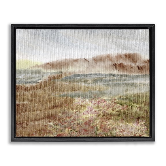 Stupell Industries Southwestern Vast Earthy Desert View Black Floating Frame Canvas Art, 21 x 17, by Nikita Jariwala