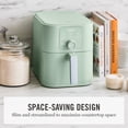 thumbnail image 6 of Martha Stewart 6QT Slim Air Fryer, 6-in-1, Ceramic Non-Stick, Honeydew Green, 6 of 7