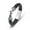 Silver, variant on Motorcycle Cremation Bracelet with Magnetic Clasp Beads Cowhide Stainless Steel Braided Leather Cremation Urn Bangle for Men Women