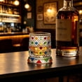 thumbnail image 5 of Spinning Glass with Rotating Base, Style Bourbon Tumbler for Scotch Cocktails, Artistic Glass for Home Bar, Fashioned Gift for Friends,C, 5 of 8