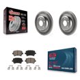 thumbnail image 1 of Transit Auto Rear Coated Disc Brake Rotors and Ceramic Pads Kit for Car 2009 Audi A4 Quattro Convertible with 300mm Diameter Rotor KGC-101797, 1 of 11