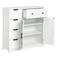 Ktaxon Wooden Bathroom Floor Cabinet with 5 Drawers & 1 Cupboard, for ...