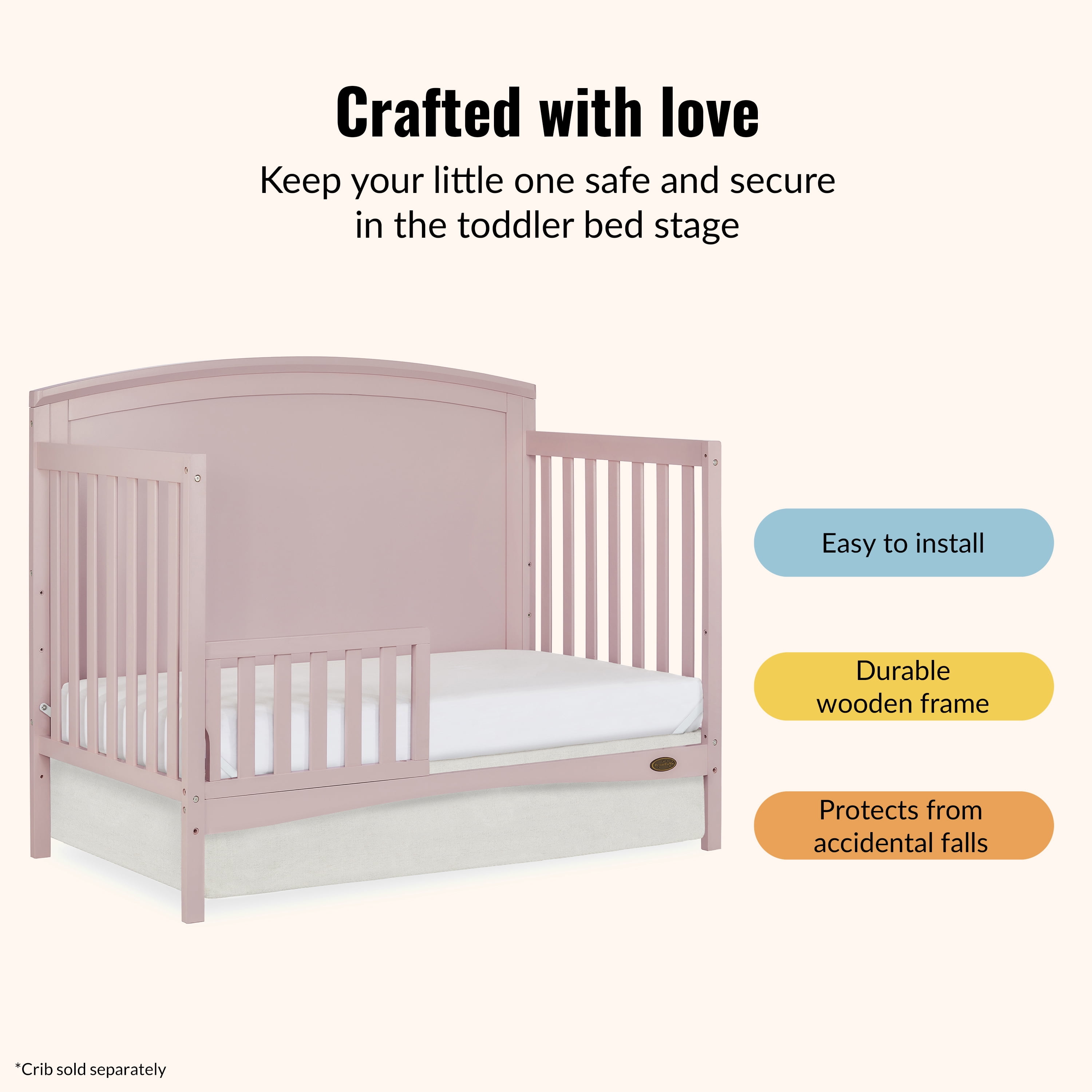 Universal Convertible Crib Toddler Guard Rail