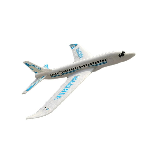 Avión de juguete, avión de espuma para lanzar a mano, avión de espuma EPP, juguete volador para niños Azul