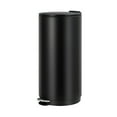 thumbnail image 5 of 30 L/8 Gallon Stainless Steel Round Trash Can,Kitchen Trash Bin with Soft Close Lid and Foot Pedal,Removable Inner Bucket for Bathroom, Living Room，Black, 5 of 8