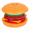 thumbnail image 2 of Juguetes de apilamiento de comida de madera Jugar Juguete de comida Actividades de aprendizaje Habilidad fina Educación temprana para regalos Hamburguesa CUTICAT cocina, 2 of 8