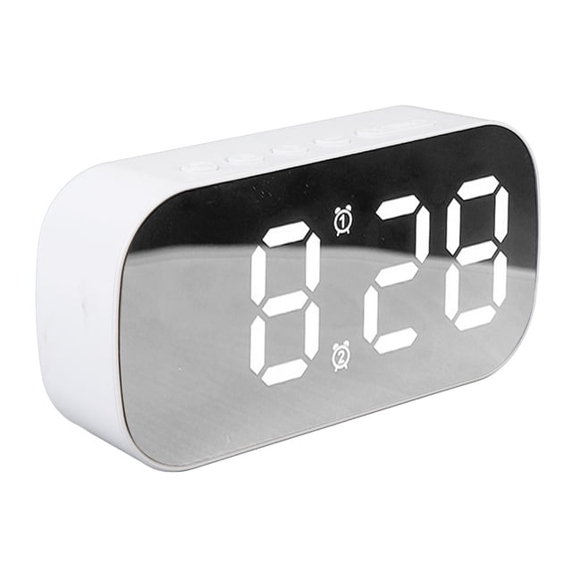Relaj de espejo, relaj de alarma espejo de la temperatura blanca mumpla 5 niveles brillo para el escritorio