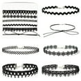 thumbnail image 1 of 1 Ensemble Collier Ras du Cou Femme Mode Style Assorti Collier Charme Tatouage Collier Ras du Cou, 1 of 10