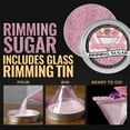 thumbnail image 3 of Brew Glitter - Rose Gold Pearl Cocktail Rimming Sugar - 1lb, Resealable Bag, 3 of 8