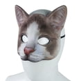 thumbnail image 3 of Half Face Masquerade Masks, Digital Print Animal Cat Half Masks, Costumes Mardi Gras Masks, Cosplay Cat Masks for Halloween Masquerade Dancing Party, 3 of 5