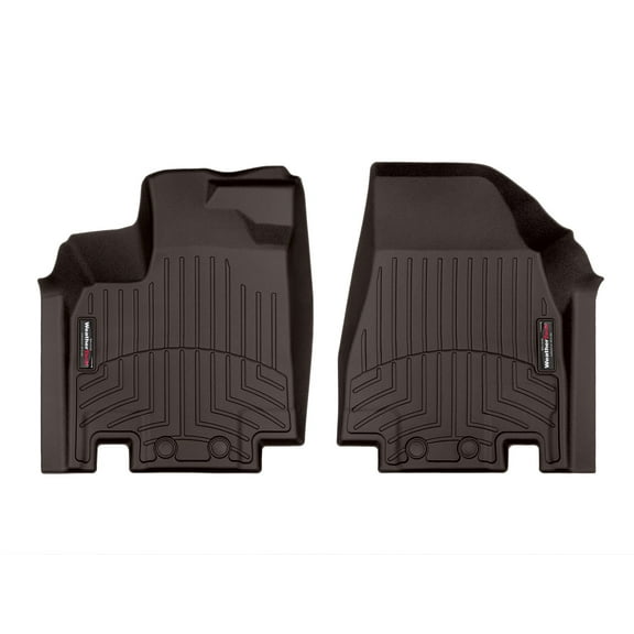 WeatherTech Custom Fit FloorLiners compatible with QX60, Pathfinder - 1st Row (Driver & Passenger), Cocoa